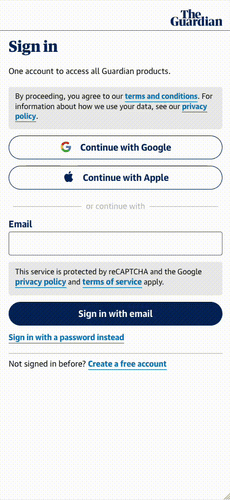 Demonstrating sign in flow with a passcode